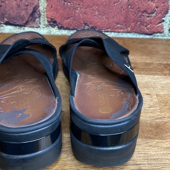 BZees Womens Black Desire Slides Sandal Size 6.5 - Picture 8 of 13